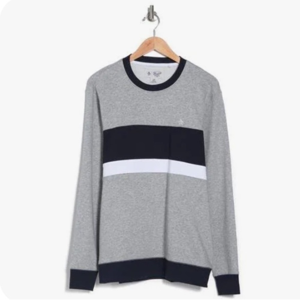 Original Penguin color block sweater size medium